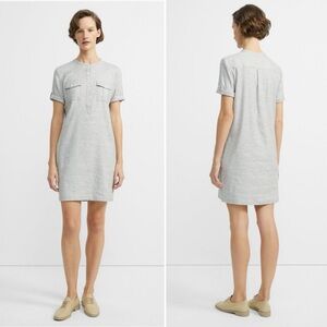 Theory Stretch Linen Shift Dress Size 4 $275 MSRP
